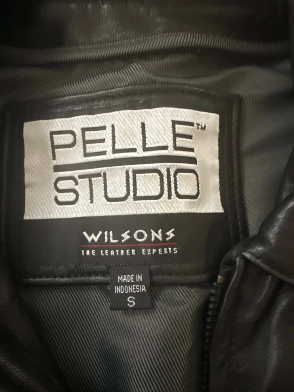 Pelle Studio Men's Black Leather Bomber Jacket